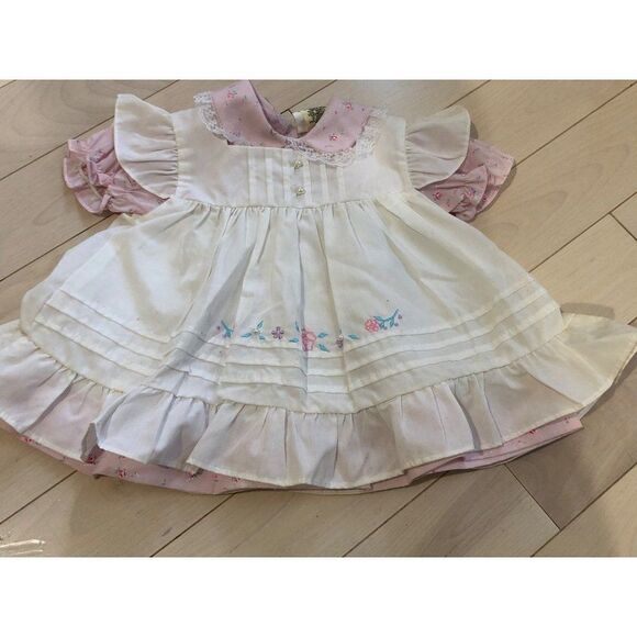 Vintage Mayfair Cottage Dress With Cardigan Size 6-9 Mos - Picture 3 of 9